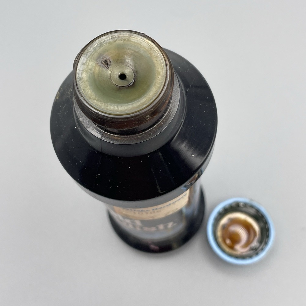 Vtg Old English Scratch Cover For Dark Woods 8 oz Blue Lid RARE Almost Full Prop - Picture 5 of 7